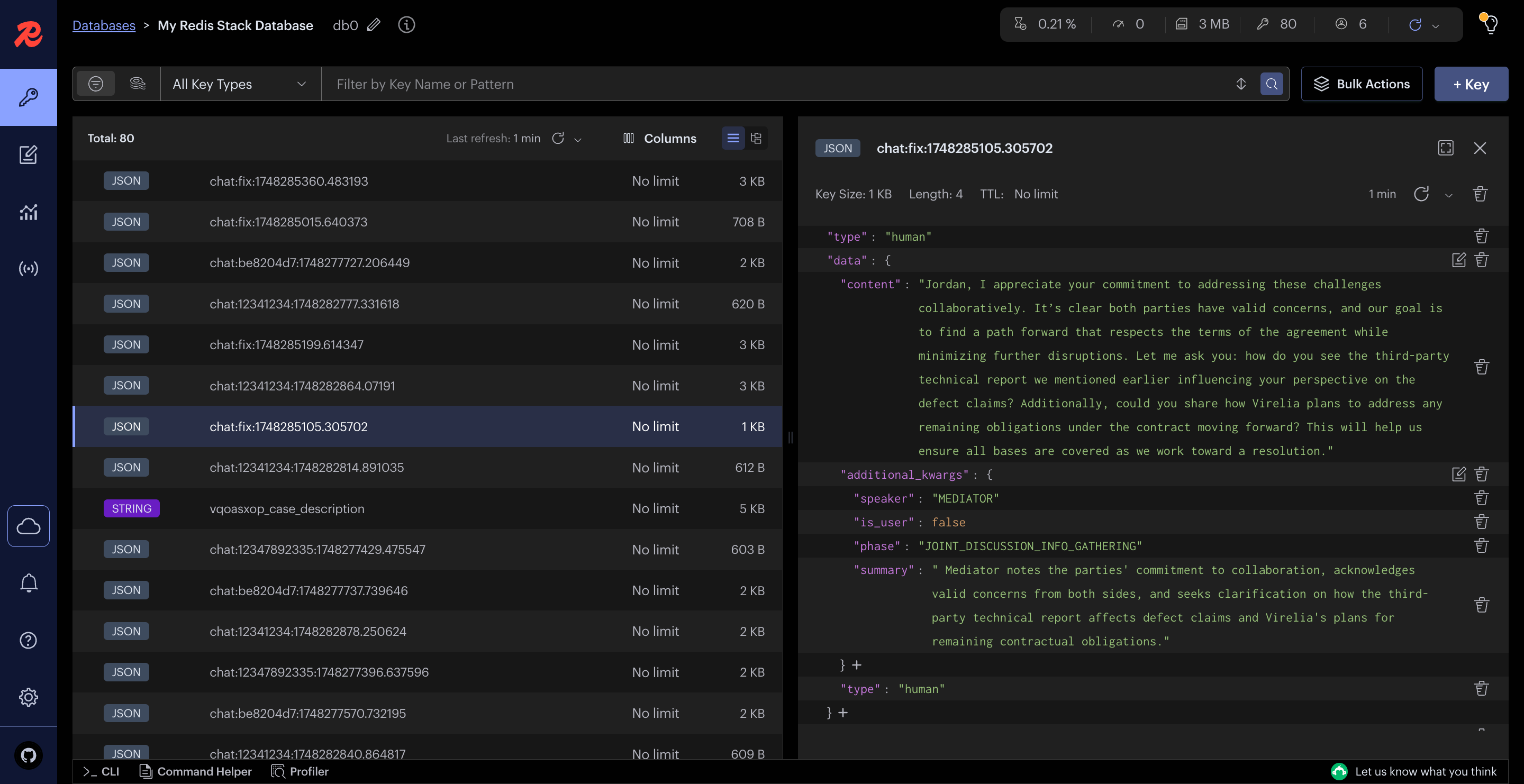 Reis Memory Backend